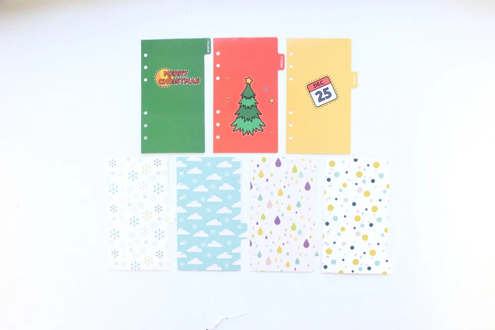 Domikee cute leather hardcover 6 rings binder planner agenda organizer office school refillable spiral notebooks stationery A5A6