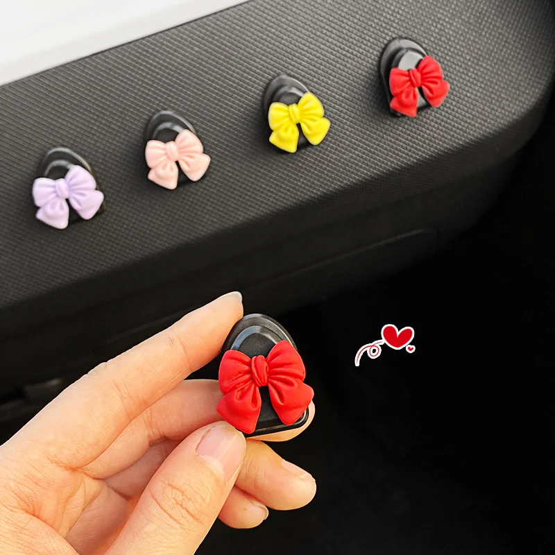 2 шт. автомобильные мини-Крючки с бантом