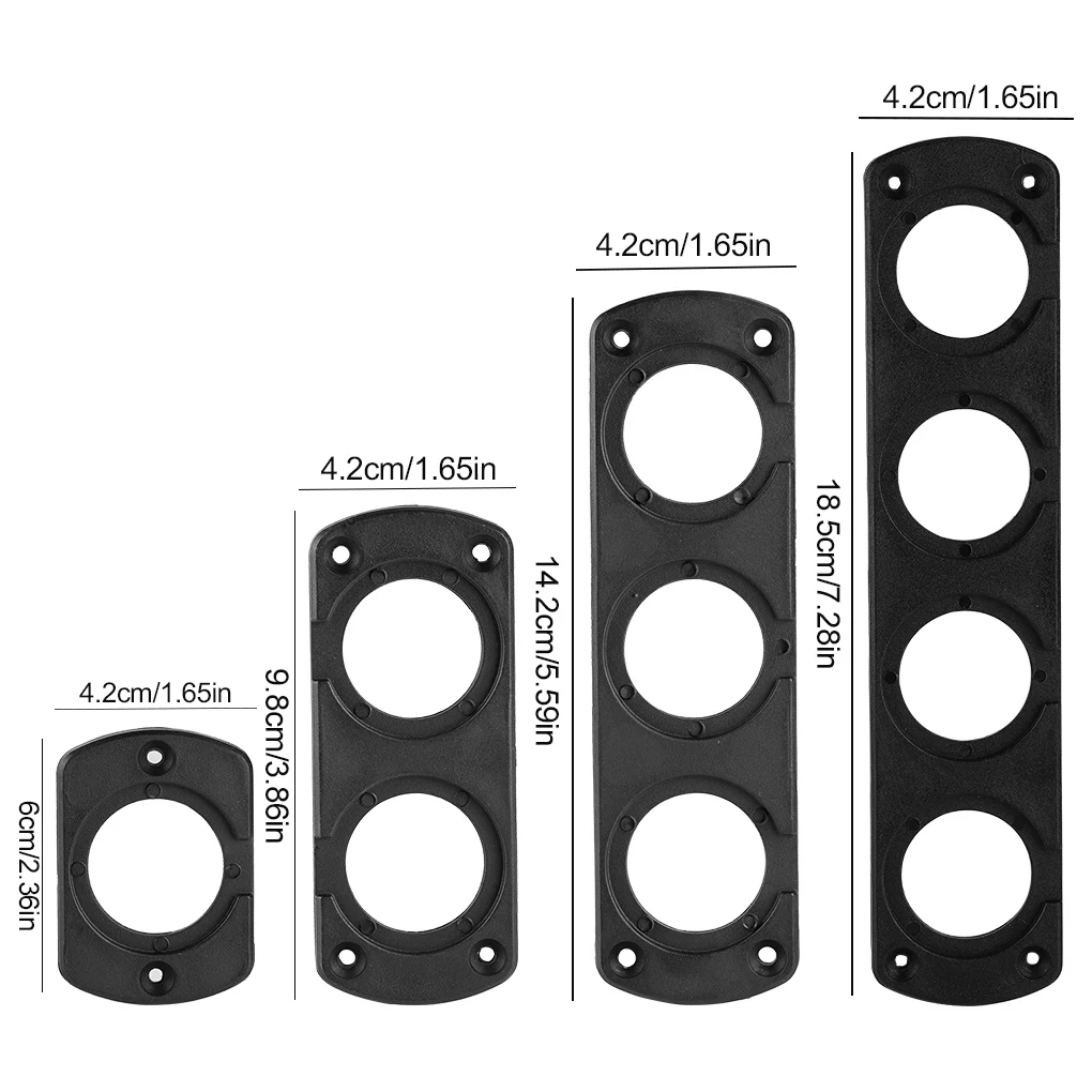 

1/2/3/4 Hole Motorcycle Car Cigarette Lighter Socket Cover Base For Truck Auto Boat Cigarette Lighter Power Adapter Tent Black