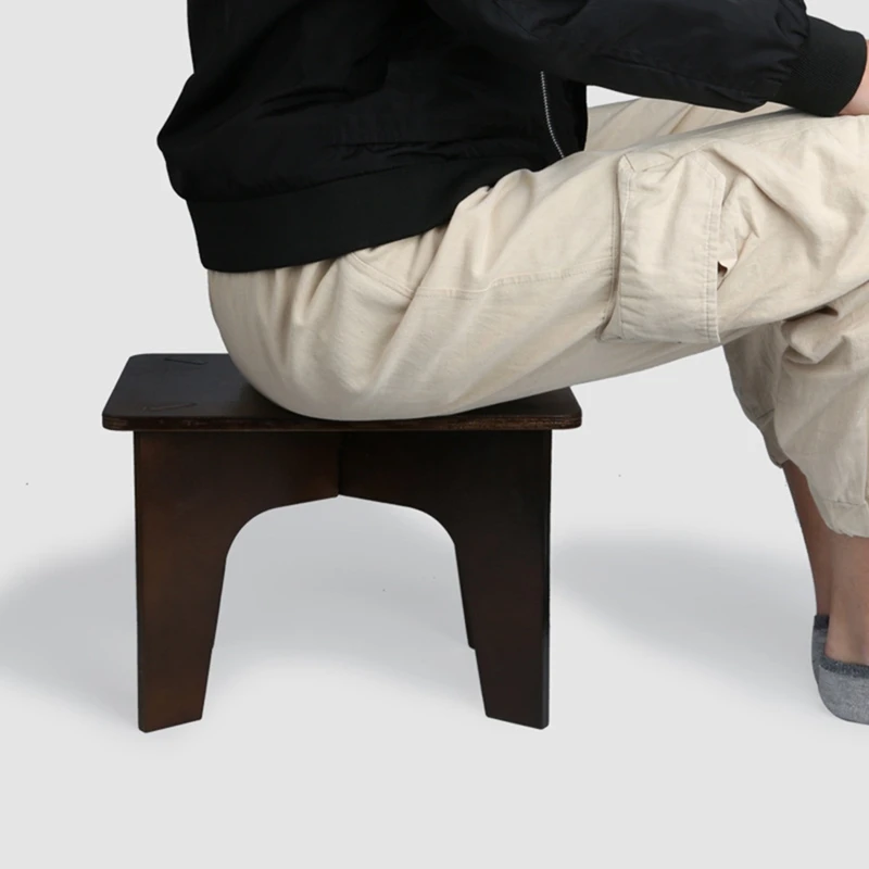 Деревянный ступенчатый табурет в стиле ретро нескользящая детская кухонная