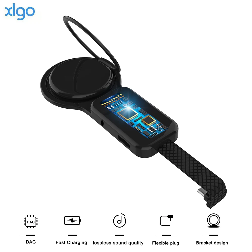 USB C OTG двойной адаптер и кольцевой держатель 3 5 мм Aux аудио зарядное устройство