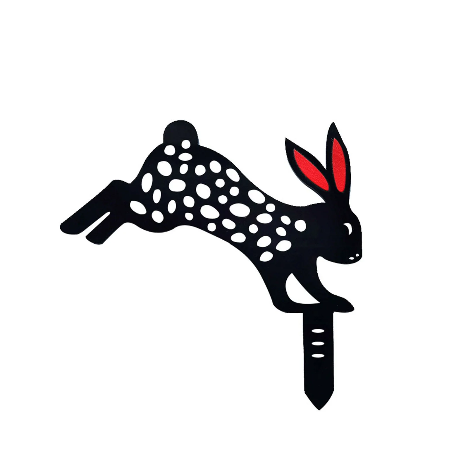 

Rabbits Yard Art Outdoor Backyard Lawn Stakes Rabbits Acrylic Sculpture Tag Garden Animal Insert Card Decor Easter Ornament Gift