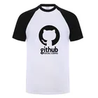 Футболка Github мужская летняя с коротким рукавом, хлопковая программируемая футболка с надписью Geek
