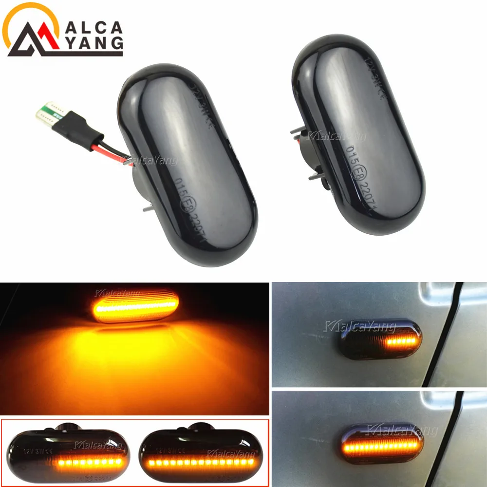 

For Renault Clio 1 2 KANGOO MEGANE ESPACE TWINGO MASTER Led Dynamic Side Marker Turn Signal Light for Nissan Opel Smart FORTWO