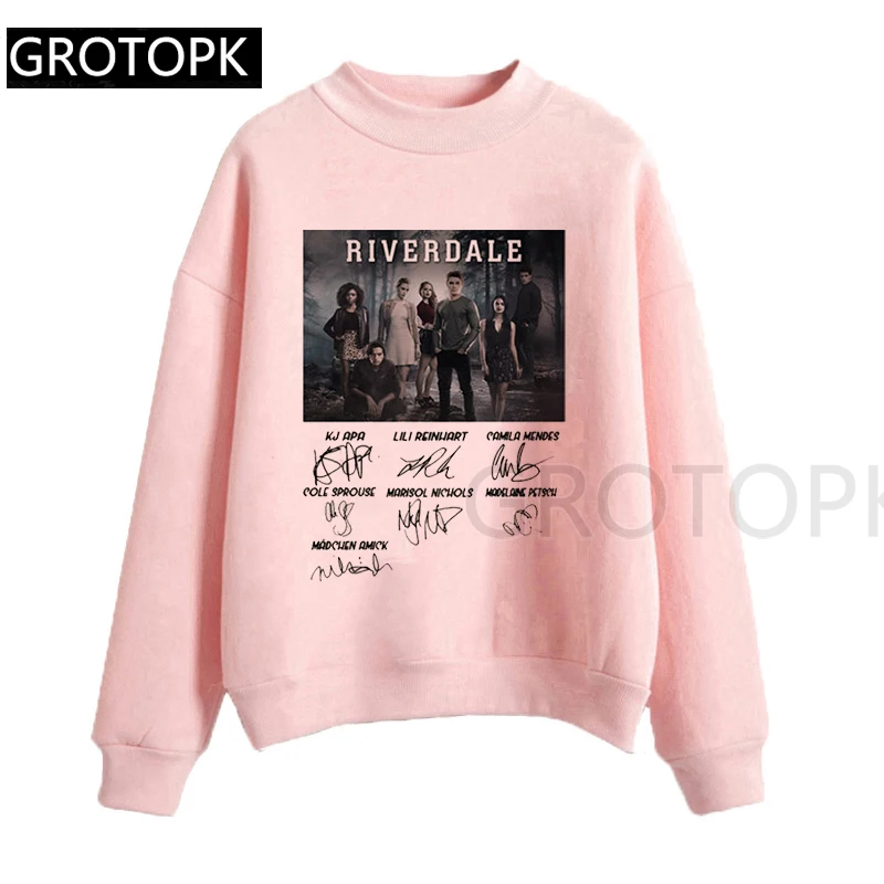 Ривердейл Подпись 90S женский свитер уличная женская одежда 2019 Harajuku Топ