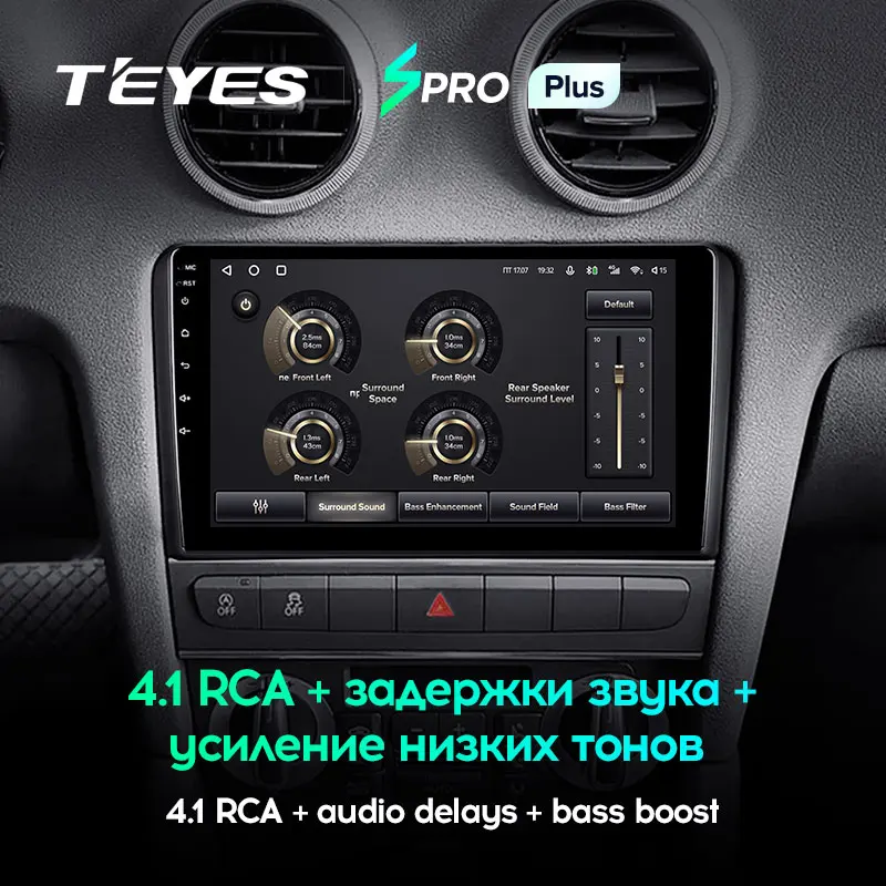 TEYES SPRO Plus Штатная магнитола For Ауди А3 РС3 С3 Audi A3 2 8P 2003 - 2013 S3 2006 2012 RS3 1 2011 до 8-ЯДЕР 4 +