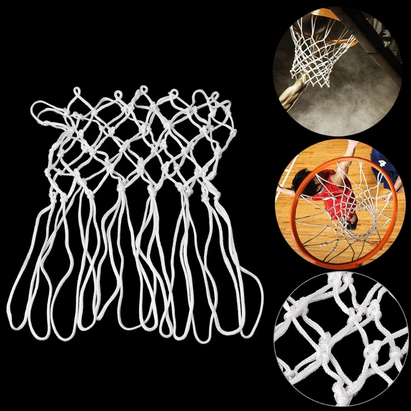 

Deluxe Non Whip Replacement Basketball Net Durable Rugged Nylon Hoop Goal Rim Mesh Nylon Fits standard size basketball rims
