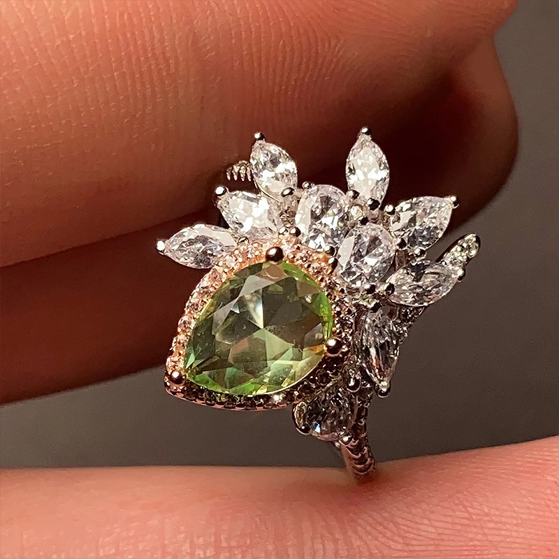 

MLKENLY Luxury 925 Sterling Silver Retro princess style Cut Wedding Ring For Women Engagement Band Eternity Jewelry Zirconia