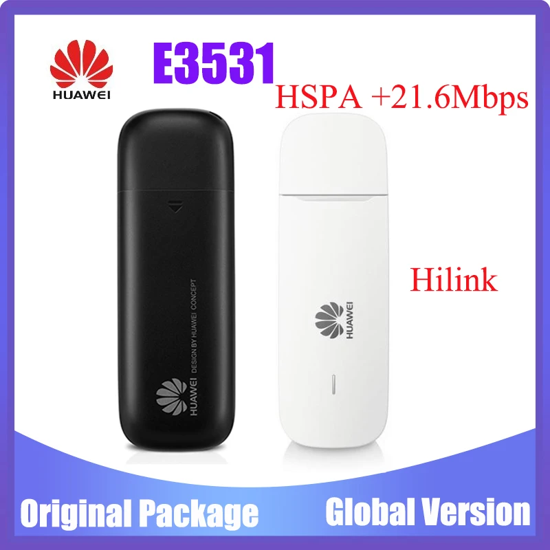 

Original unlocked HUAWEI E3531 3G HSPA+ 21Mbps USB SurfStick modem dongle WCDMA 900/2100MHZ