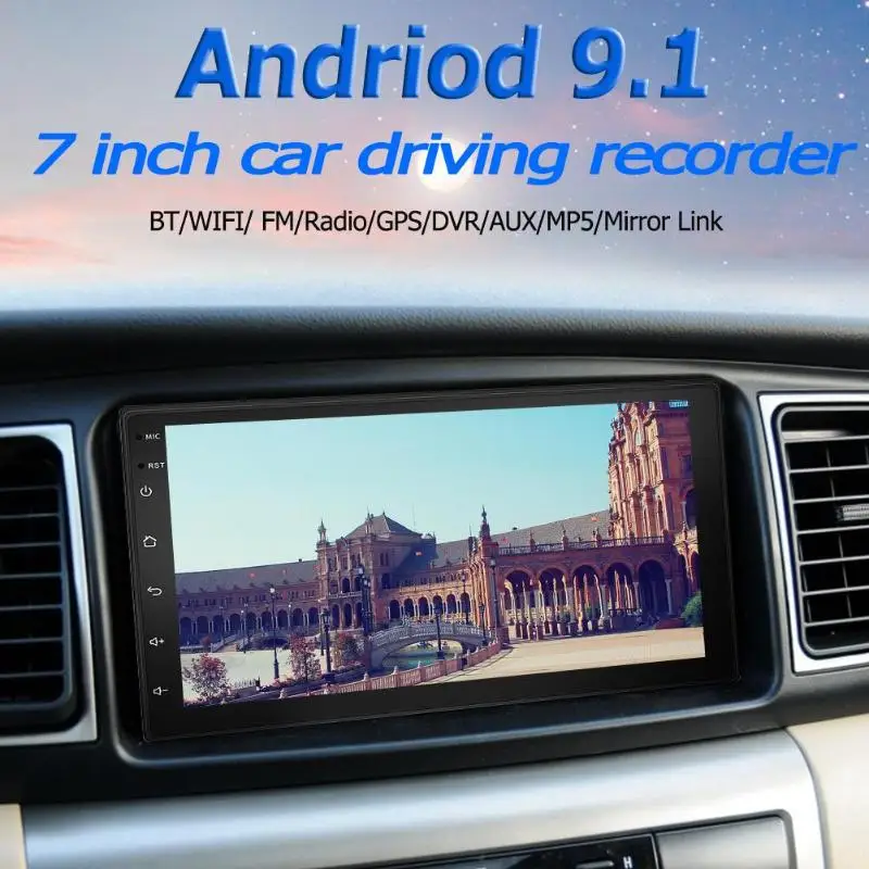 Автомагнитола 2 DIN Android 9 1 с GPS навигацией Bluetooth Wi Fi USB 9218S|Автомагнитолы| |