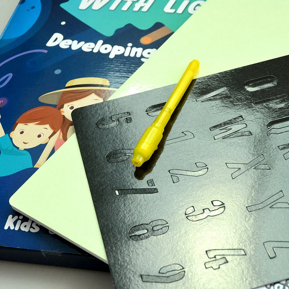 

A3 A4 A5 Magic Luminous Drawing Board Tablet Graffiti Draw with Light-Fun Sketchpad Board Fluorescent Pen Light Up Draw Toy