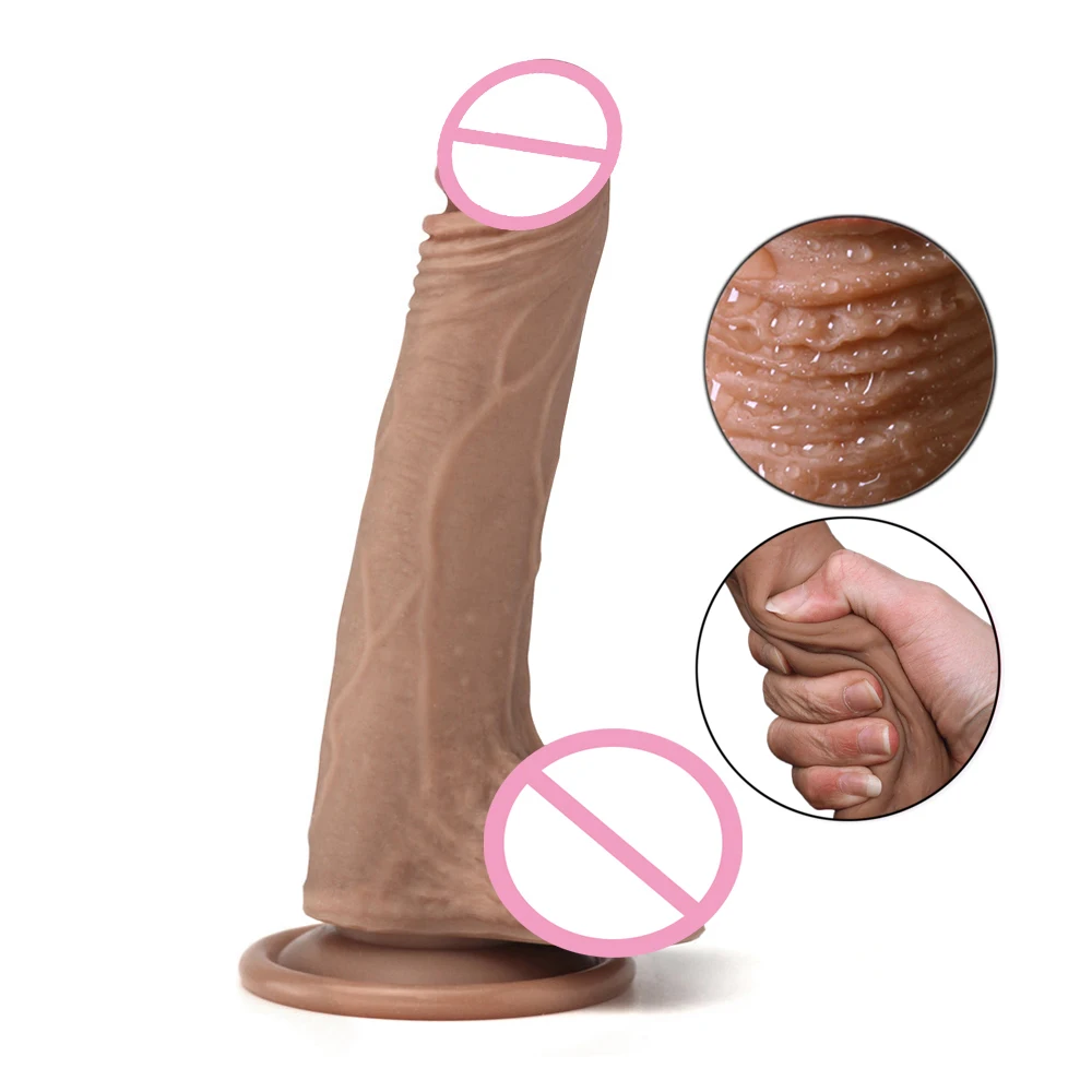 Мягкие силиконовые искусственные насадки на член с присоской взрослые женские
