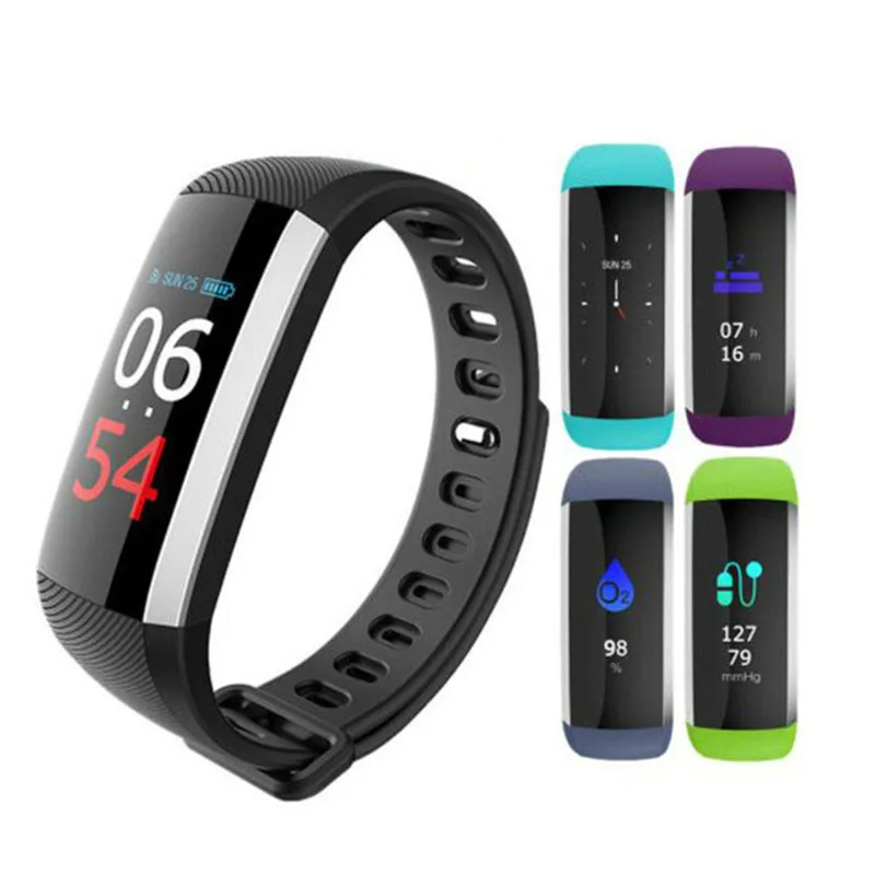 Смарт-браслет QX G19 цветной экран непрерывный монитор сердечного ритма