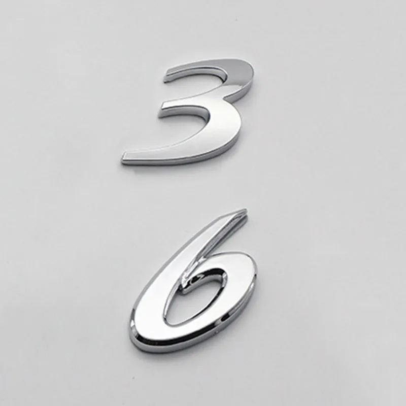 Хромированная эмблема с буквами и цифрами 3 6 для Mazda M3 M6 автомобильный Стайлинг
