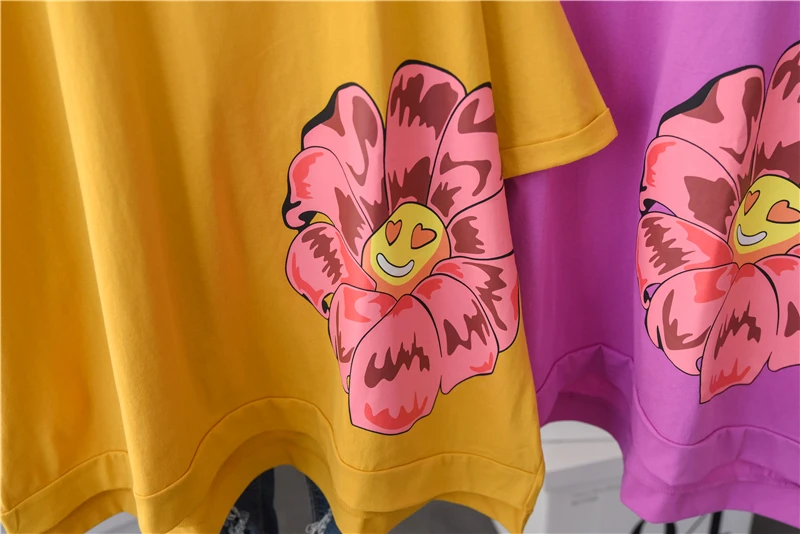 

2021 Summer Plus Size Women Stylish Top Slim Fit Short Sleeve Ladies T-shirt Printing Crew Neck Fashion Simple Pullover Tee