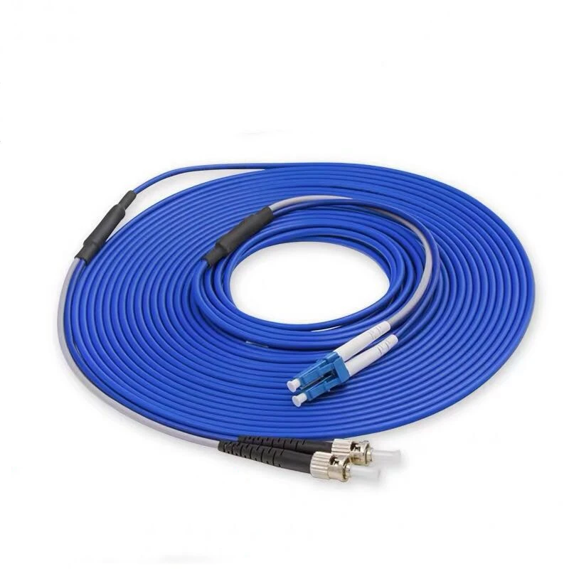 Бесплатная доставка ST/UPC к FC/UPC армированный волоконно оптический соединительный