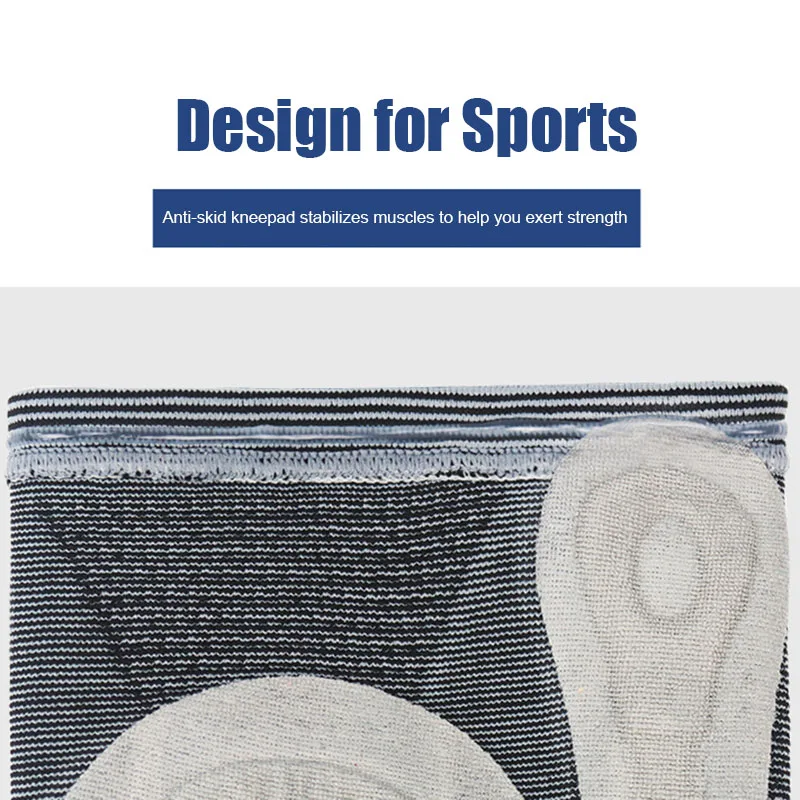 

1pc Breathable Knee Pads Supports Basketball Anti-slip Knee Guard Pad for Fitness Leg Care Spring Support M2