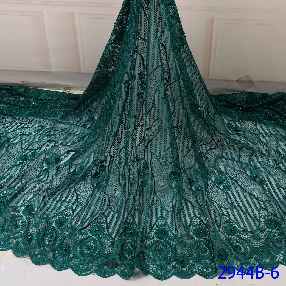 Африканское платье из ткани дизайнерская вышитая сетчатая ткань в африканском