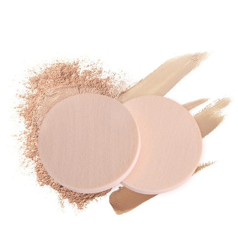 Губка для макияжа Набор слоеный круглый латексный Хлопок влажный и сухой BB крем