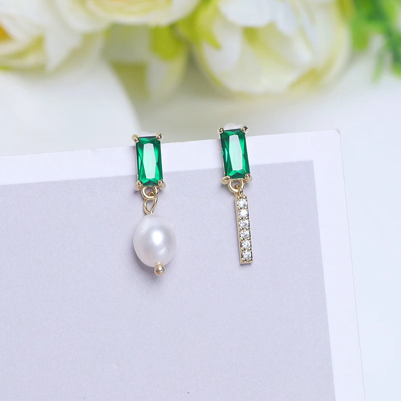 Винтажные элегантные свадебные украшения серьги с пресноводным жемчугом 2019