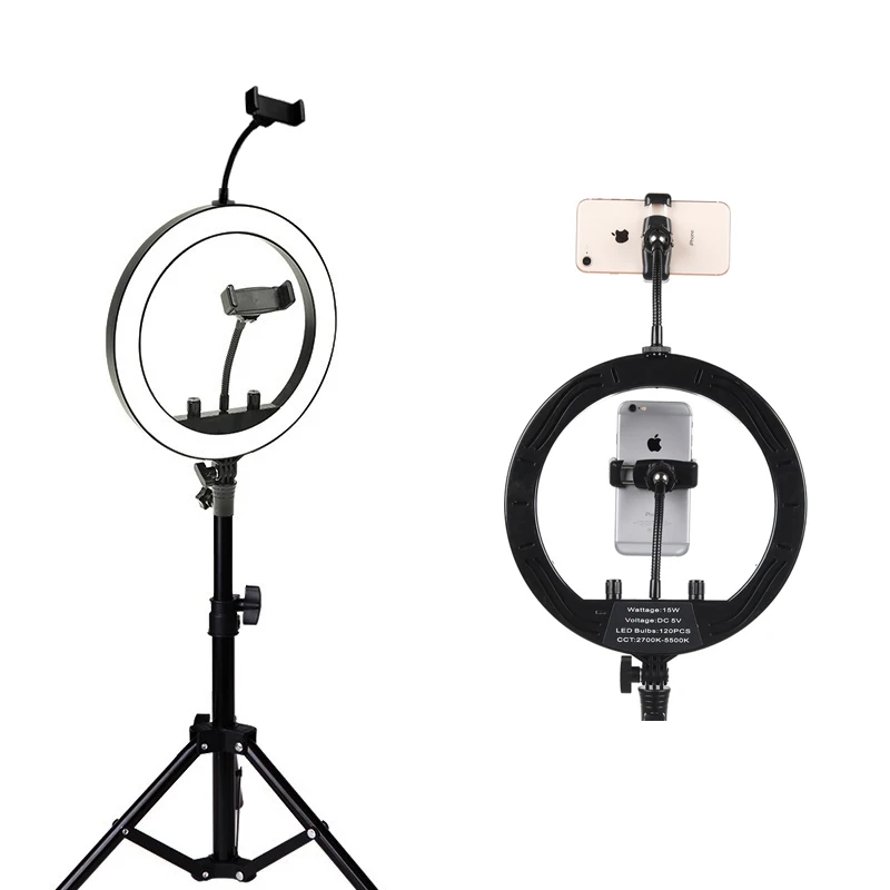 Фотография СВЕТОДИОДНЫЙ селфи кольцо света двойной телефон клип затемнения