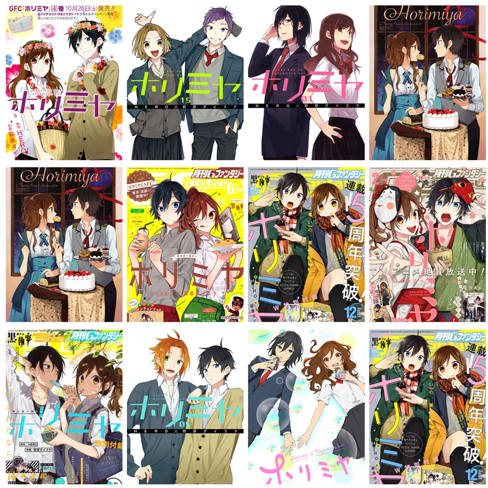 

5d Diy Japanese Anime Hori And Miyamura Poster Diamond Painting Full Square / Round Diamond Mosaic Embroidery Home Decoration