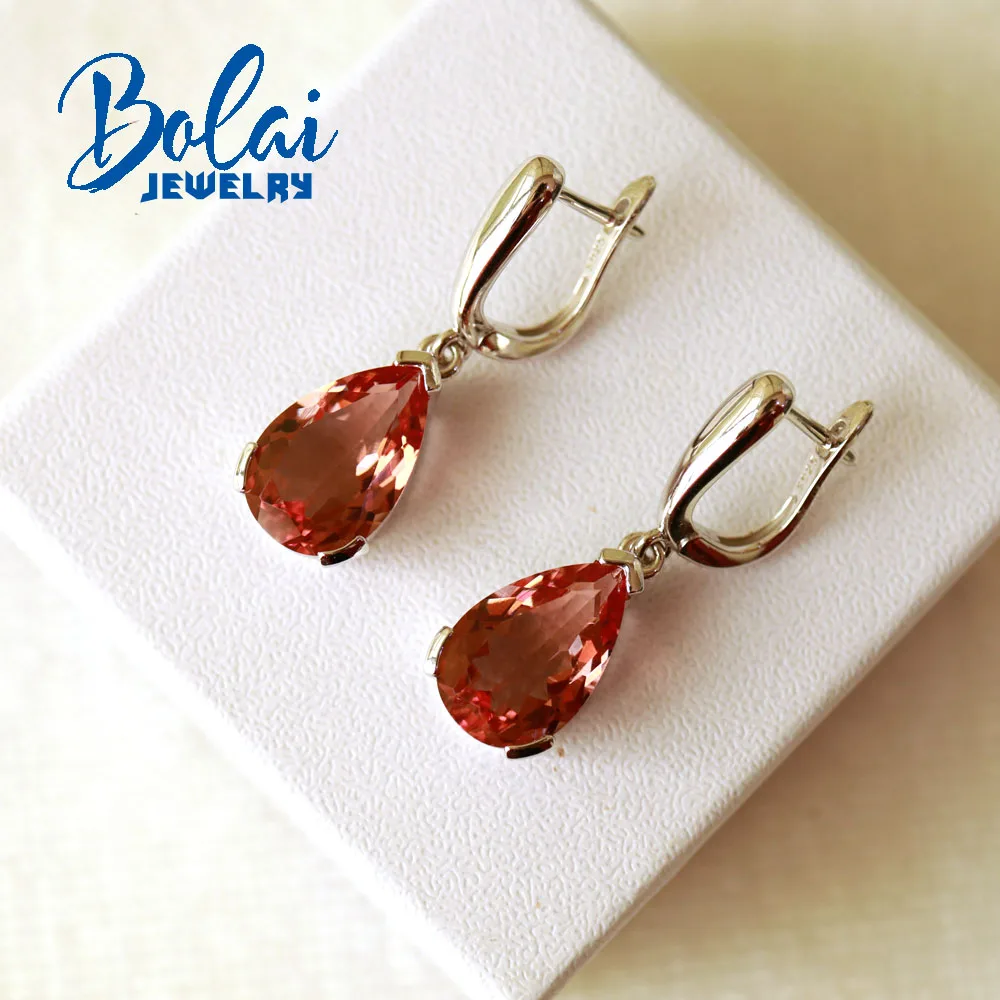 Bolaijewelry серьги с зултанитом жемчужные 10*15 мм искусственные серебристые меняющие
