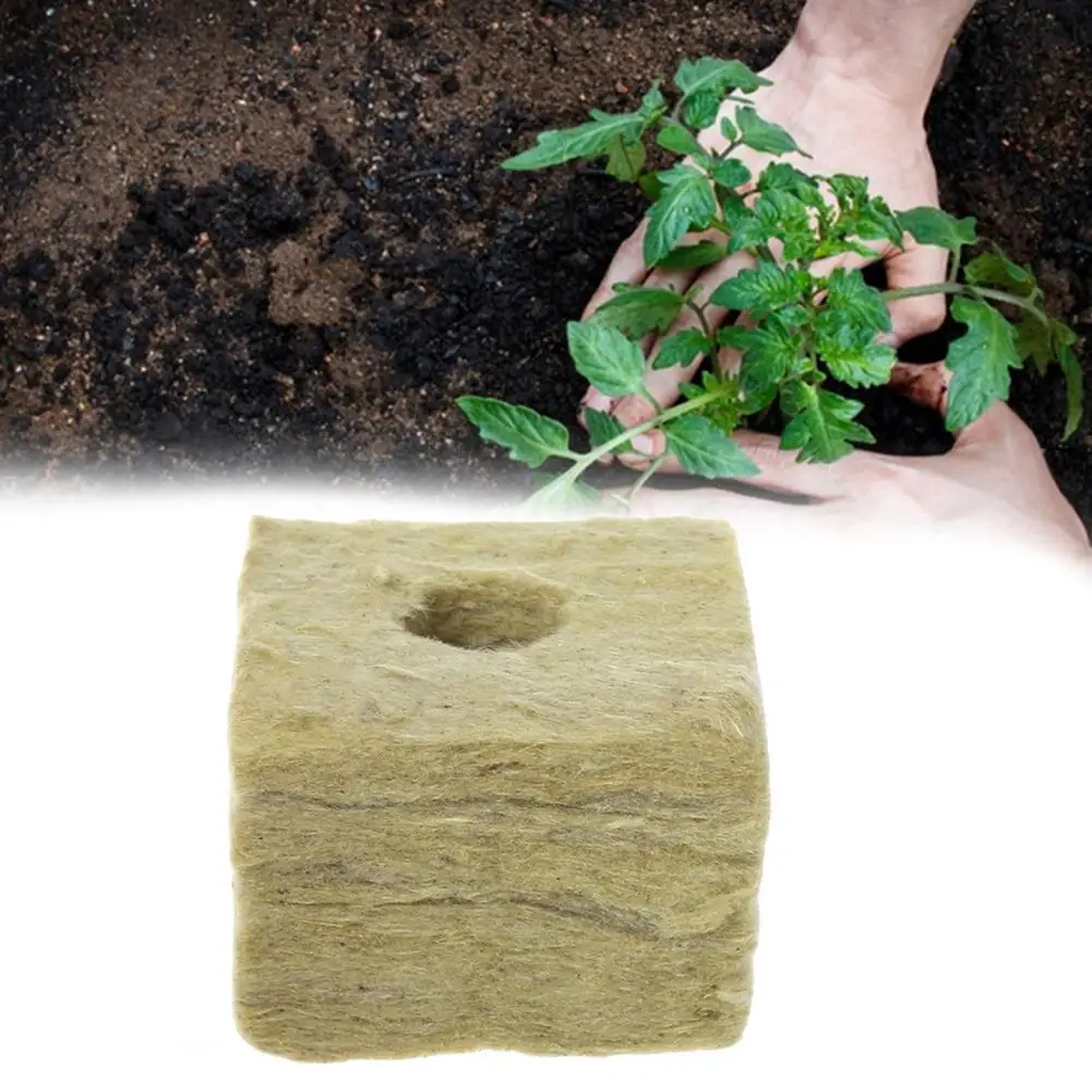 

Grodan - Hydroponic Growing Substrate for Agricultural Growing, Rockwool Cutting Seedling Block, 1PCS