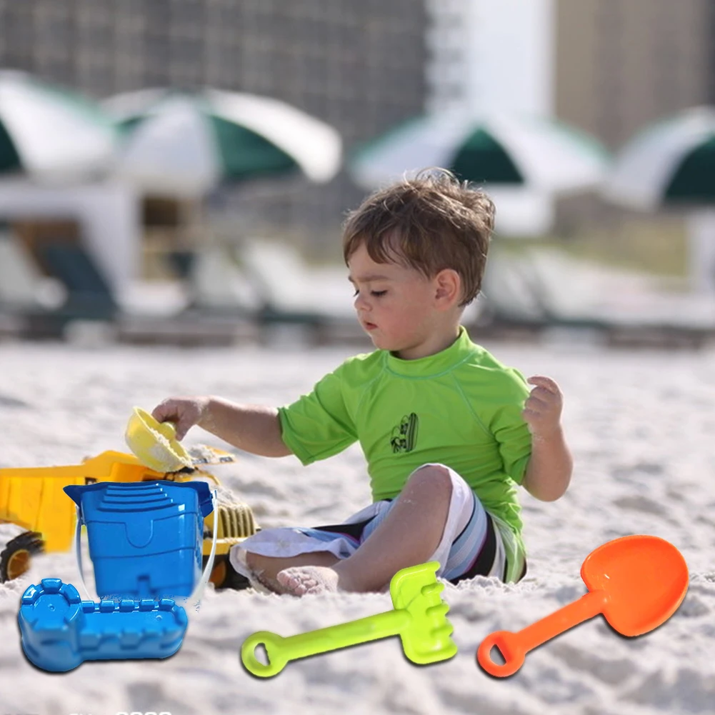 

6 Pieces Children Beach Tools Set Sand Playing Toys Beach Toys Set Outdoor Play Puzzle Beach Toy