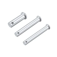 uxcell 4pcs single hole clevis pins 8mm 10mm dia flat head zinc plating solid steel link hinge pin 3055606570758090mm