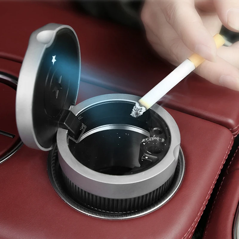 Автомобильная пепельница с светодиодный светильник для сигарет Пепельница