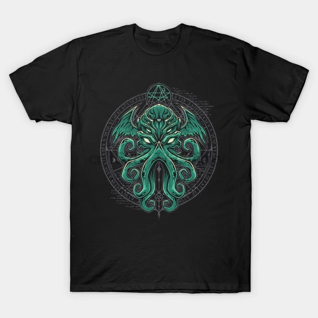 Мужская футболка Great Cthulhu V1 с принтом Футболки|Мужские футболки| |