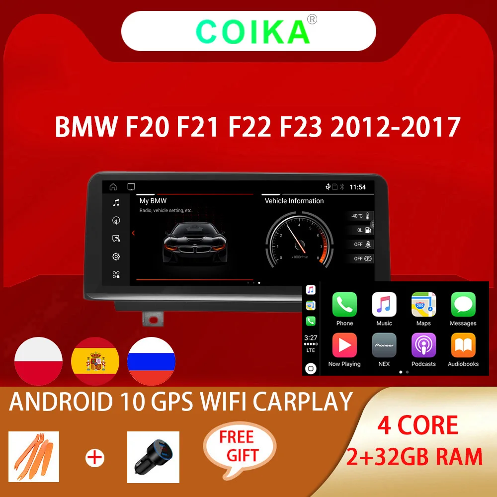Автомобильный IPS экран COIKA стерео система 10 25 &quotAndroid 0 для BMW F20 F21 F22 F23(Cabrio) 2 + 32G WIFI