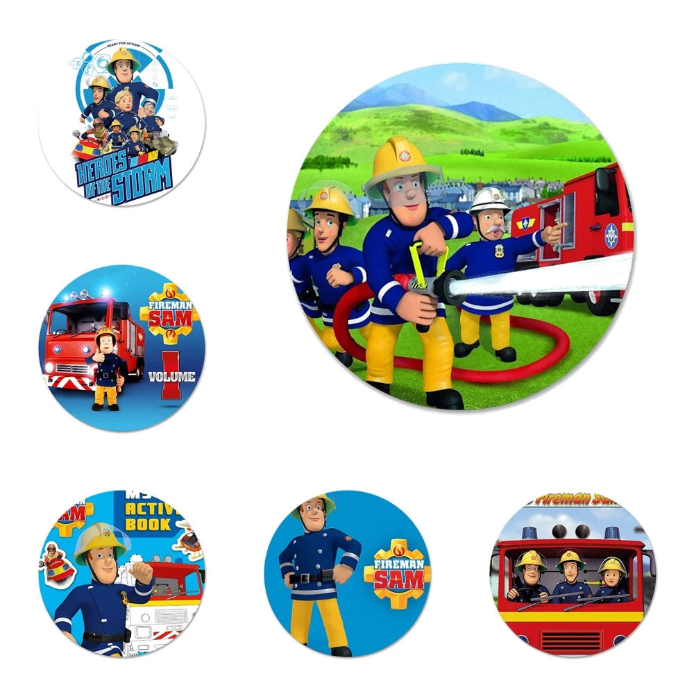 Значок для детей Fireman Sam брошь булавка аксессуары одежды украшение рюкзака