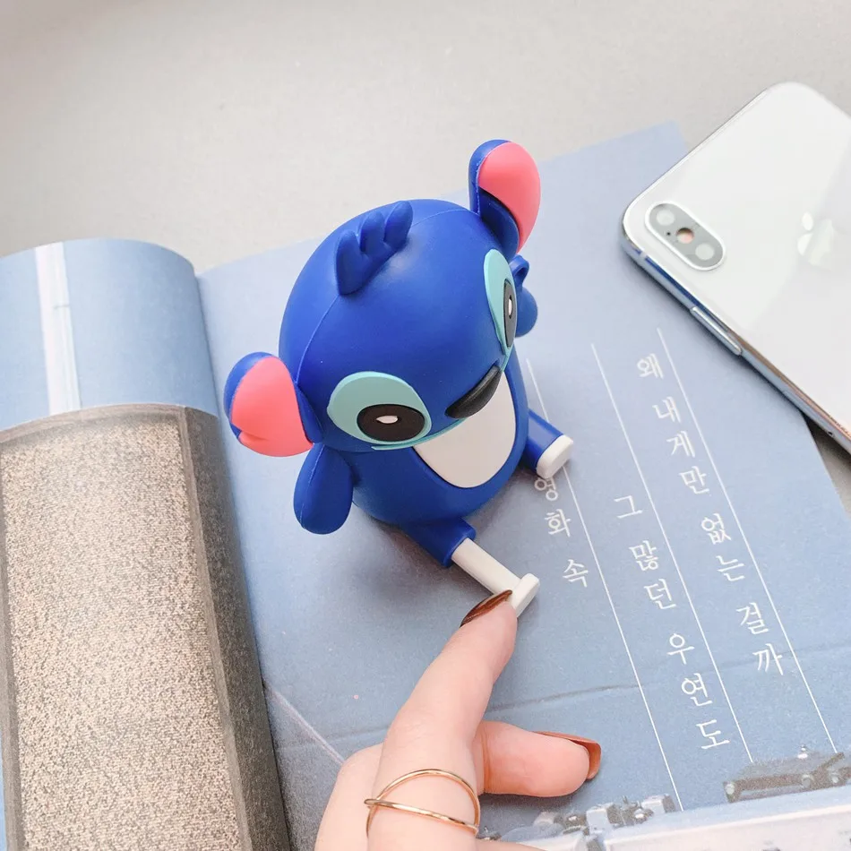 Наушники в форме кота чехол для Airpods 2 Чехол Силиконовый 3D стежка лев мультфильм Милая подставка в виде медведя чехол для Apple Air Pods чехол для Earpods