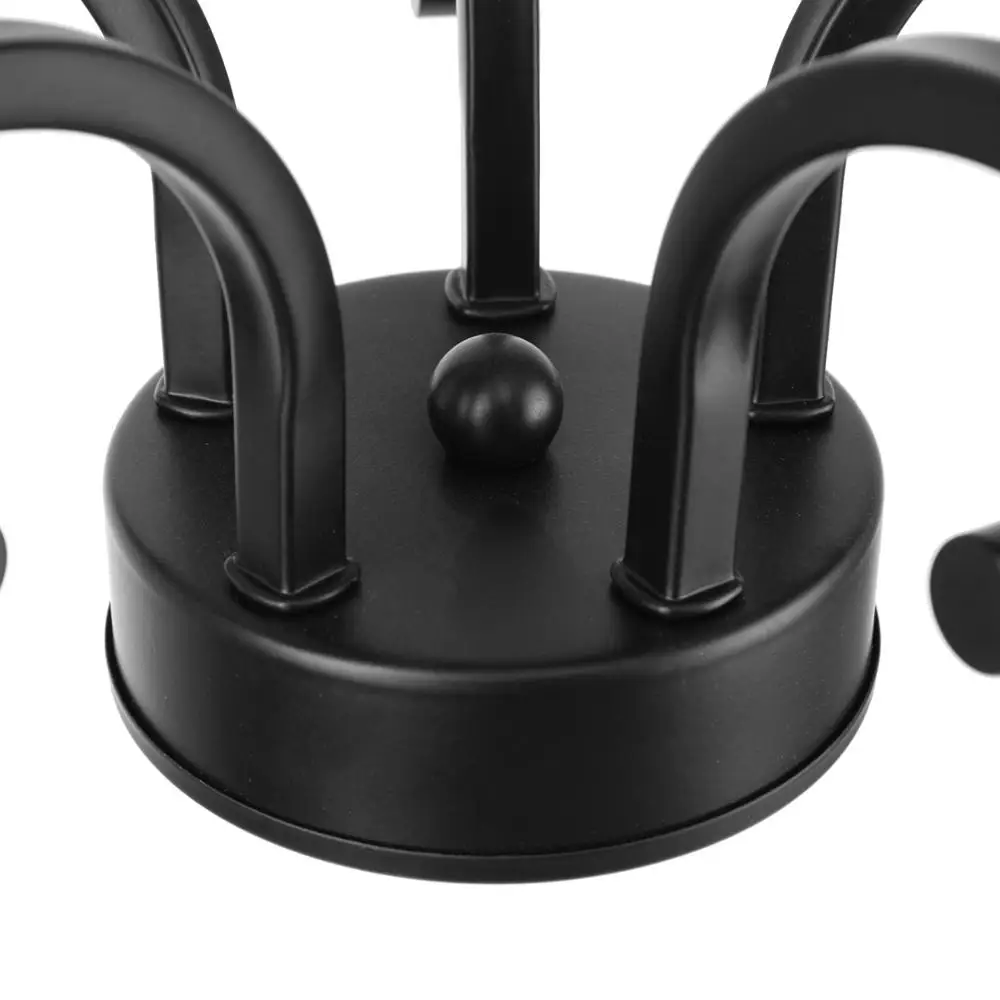 Классическая черная матовая винтажная классическая люстра с 5 элементами | Лампы