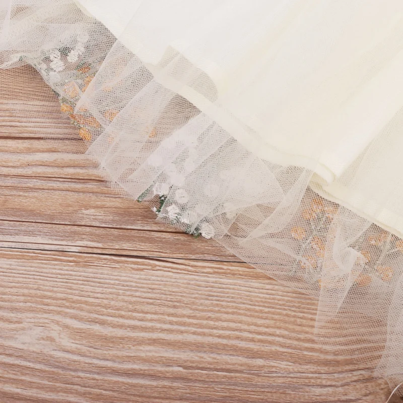 

Fashion Baby Dress Long Sleeve Autumn Casual Embroidery Floral Pattern Baby Girls Kids Princess Dresses