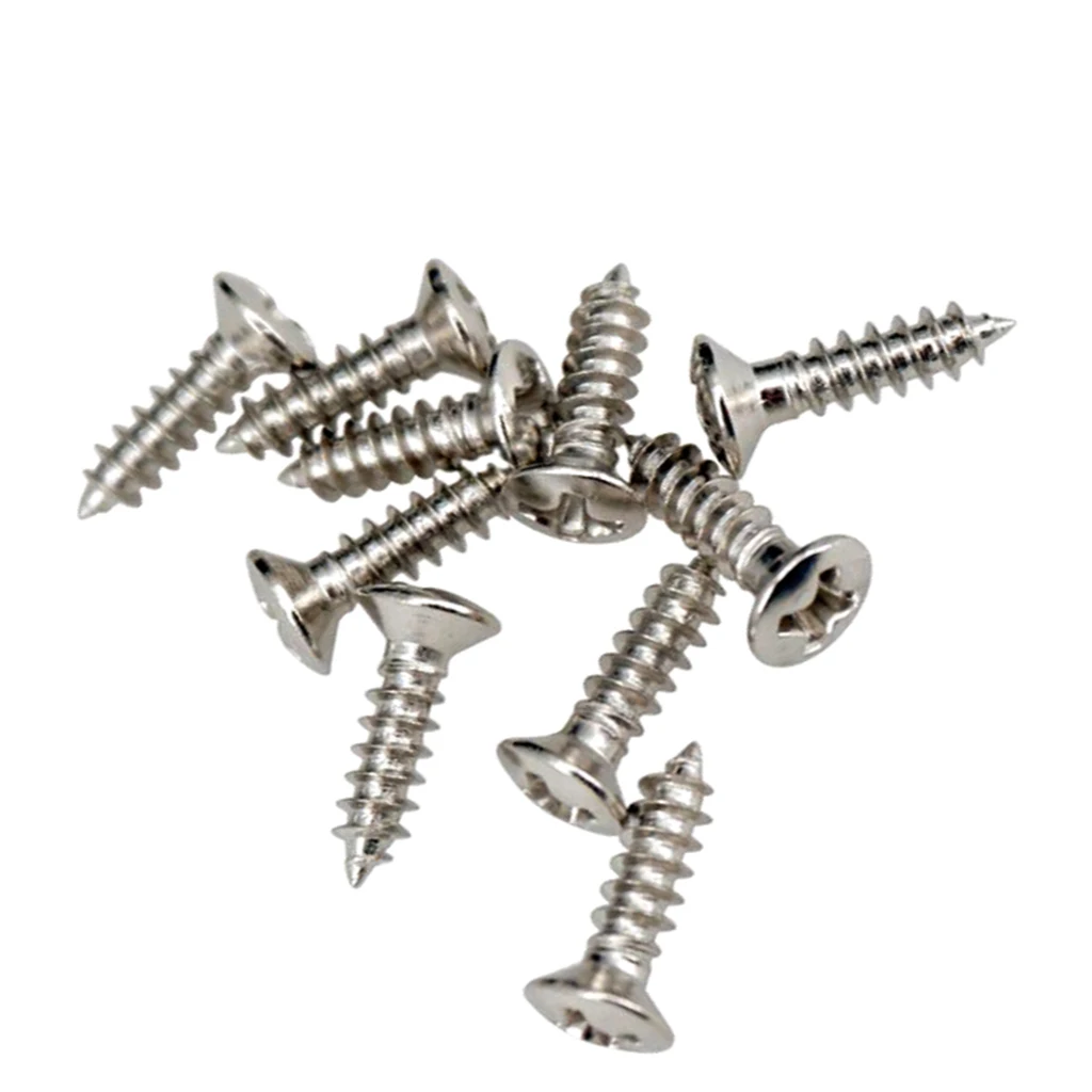 50 pcs eisen langlebig schlagbrett montage schrauben set für elektrische gitarre bass teile 047 zoll free global shipping