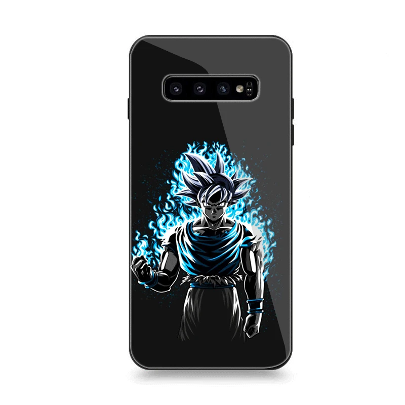Чехол для телефона Стекло samsung A10 A20 A30 A40 A50 A60 A70 S7 край S8 S9 S10 плюс Dragon Ball Z DBZ Goku |
