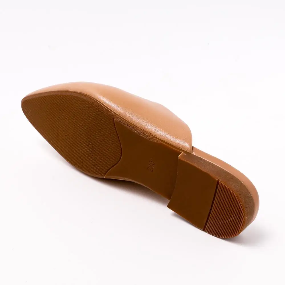 2020 Бесплатная доставка Модные женские мюли ручной работы из натуральной кожи