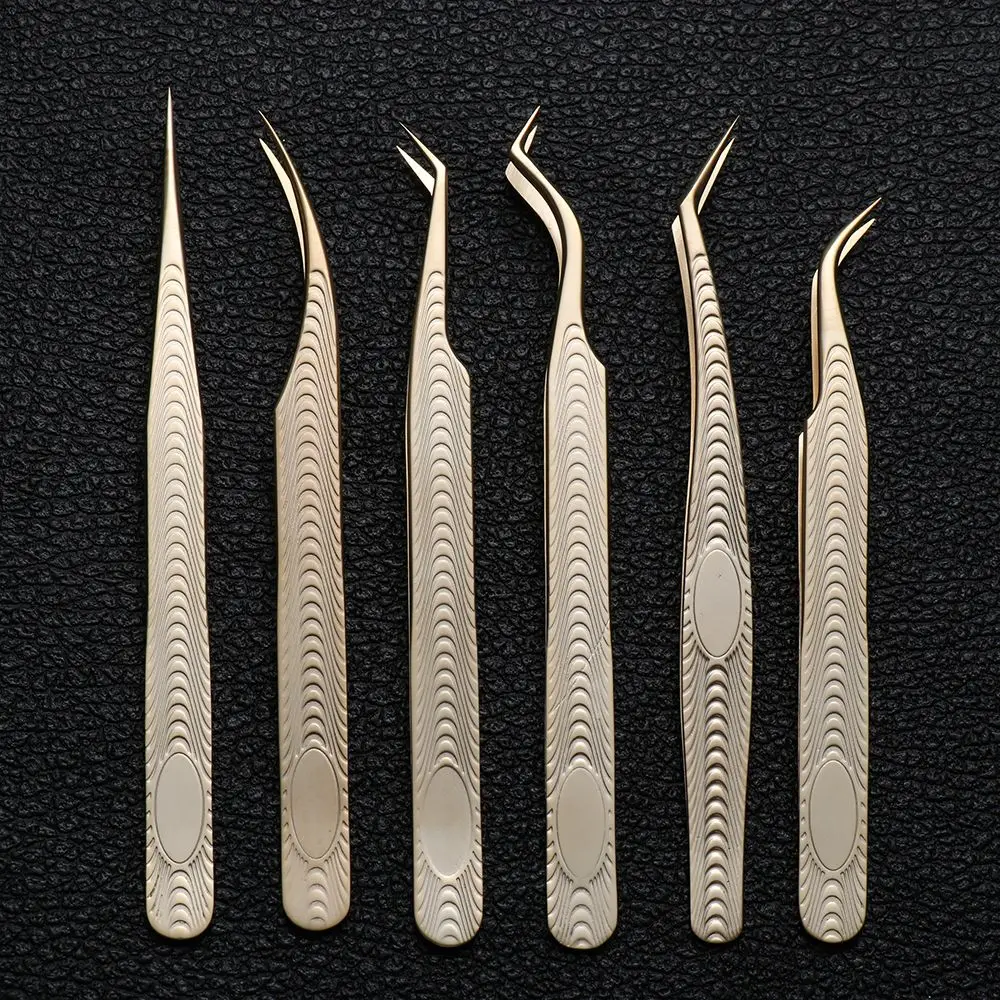 

Design Stainless Steel Volume Fan Lashes Tools Easy to Make a Fan Stainless Steel Material Eyelashes Extension Tweezer