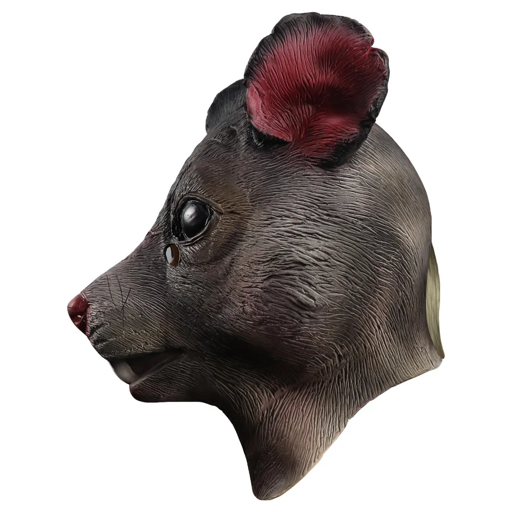 Забавные мультяшные маски крысы Хэллоуин животные мышь Косплей латексные