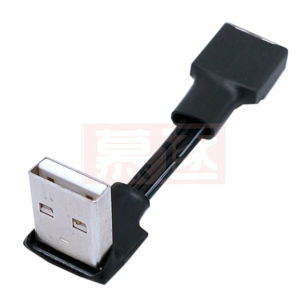 5 см 10 USB 2 0 A штырь гнездо 90 угловой Удлинительный адаптер кабель USB2.0
