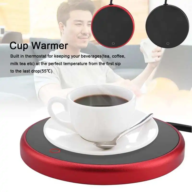

Electric Cup Warmer Pad Desktop Tea Coffee Milk Mug Heater Coaster Tray 220-240V Calienta Taza Mug Warmer