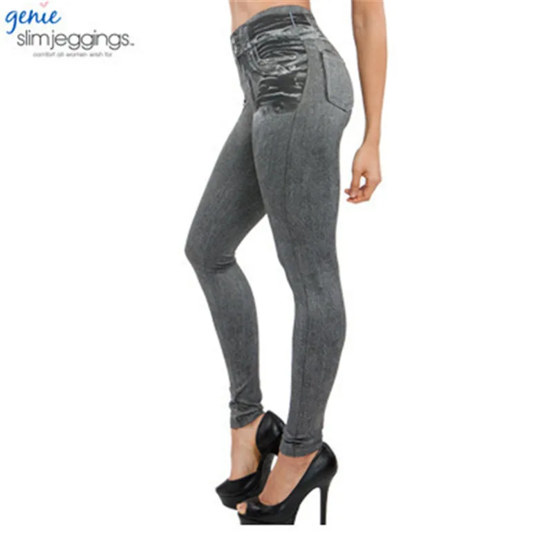 

2021 Women Fleece Lined Winter Jegging Jeans Genie Slim Fashion Jeggings Leggings Plus Size XS-5XL