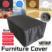 waterproof oxford cloth furniture covers black outdoor dustproof protective cover patio garden rain snow chair sofa table cover