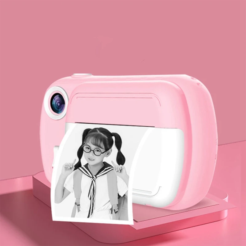 

Instant Print Camera for Kids 1080P 3.5 Inch Color Sn Digital Video Camera with Paper Film and 32GB SD Card