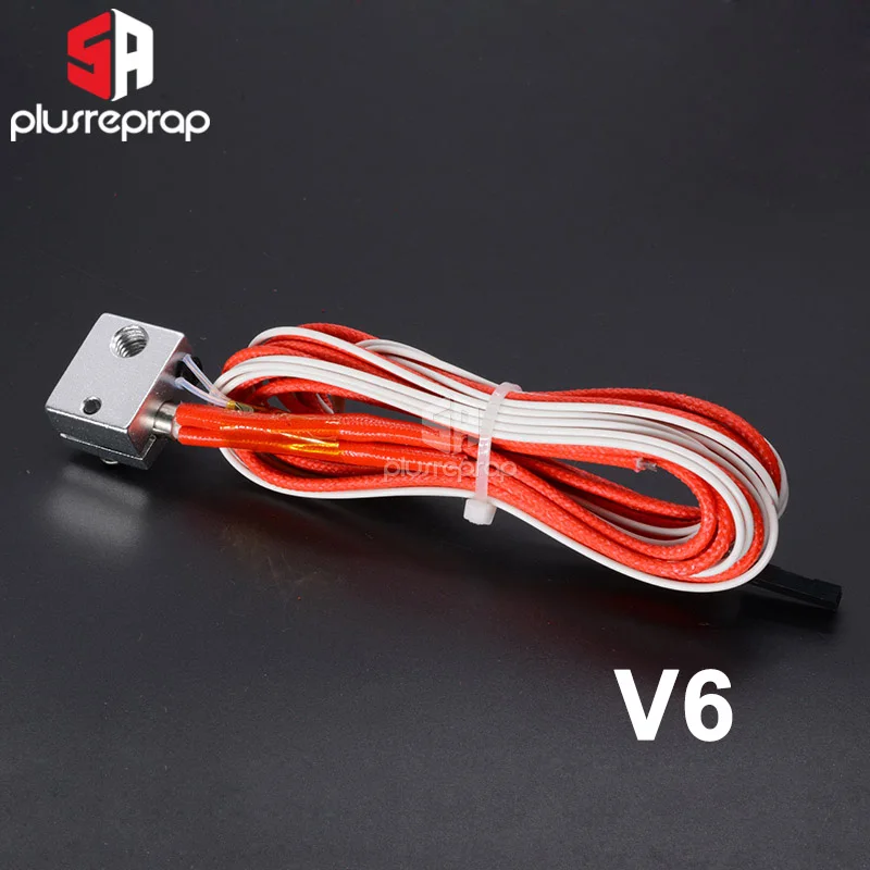 V5/V6/V6Volcano j-головка Hotend нагревательный алюминиевый блок+ термистор с 2 контактами+ керамический нагреватель 12 В/24 В 40 Вт для 3D-принтера