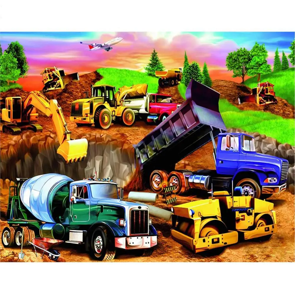 Полный набор для алмазной живописи 5D сделай сам автомобильный пейзаж вышивка