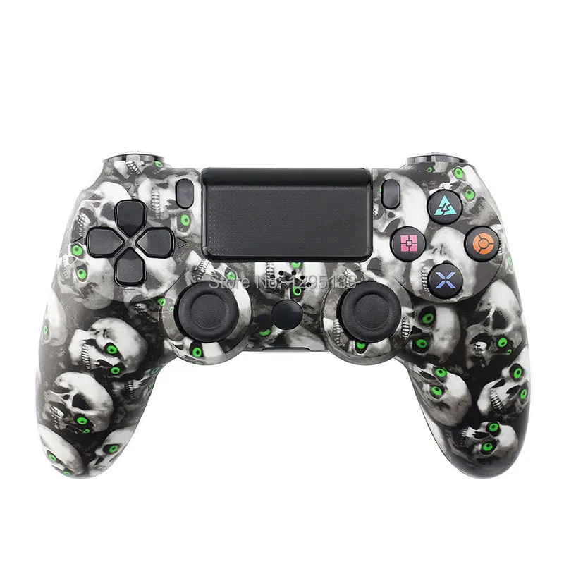 Skull PS4 Slim Pro Bluetooth геймпад беспроводной контроллер для игровая приставка Сони 4 консоль для Dualshock 4 игровые аксессуары - Цвет: Skull